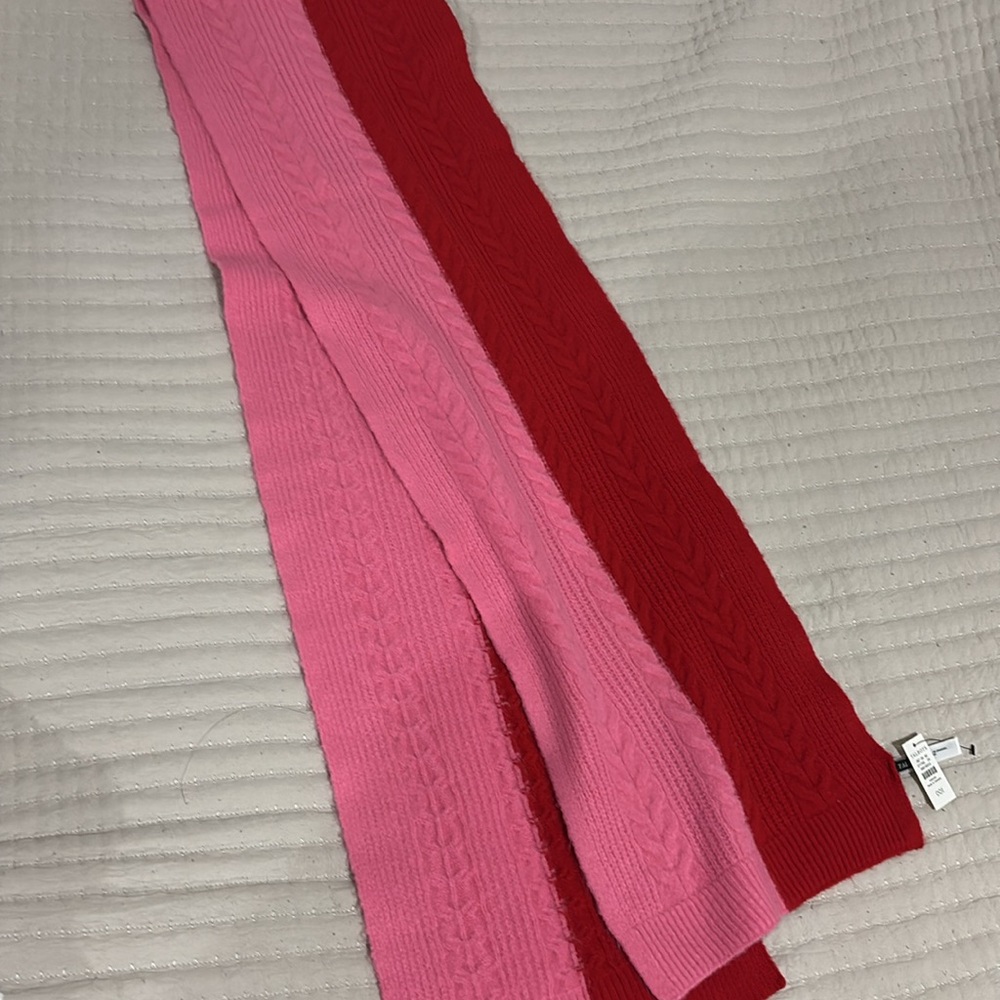 Talbots Colorblock Cable Scarf - Picture 3 of 4